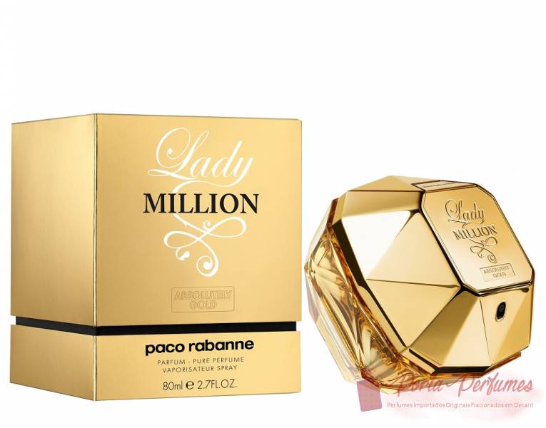 Decant / Amostra do Perfume Feminino Paco Rabanne Lady Million Absolutely Gold (EDP)